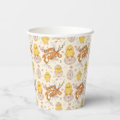 Schattigee Chicks & Eggs Party Papieren Bekers (Achterkant)