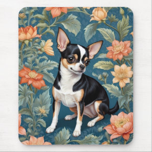 Schattigee Chihuahua William Morris geïnspireerd F Muismat