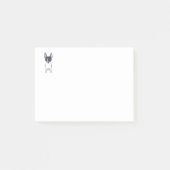 Schattigee Chihuahua zwart en wit Post-it® Notes (Voorkant)