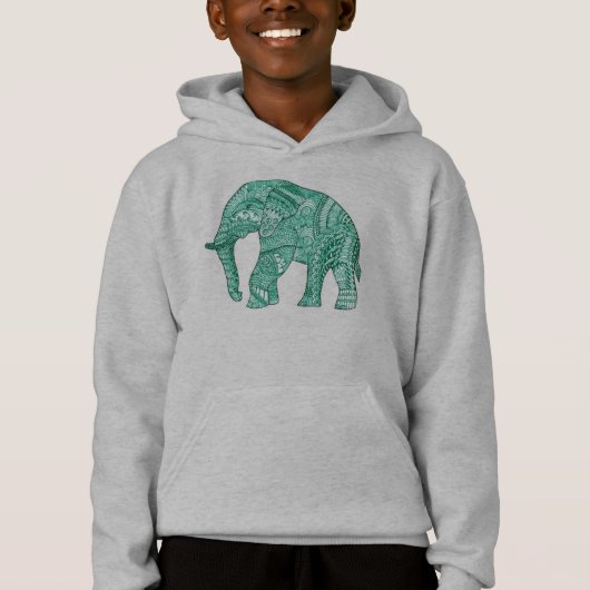Schattigee Children's Patterned Elephant Pullover (Voorkant)