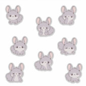 Schattigee Chinchilla Sticker Sheet (Voorkant)