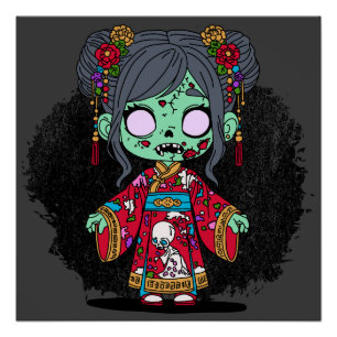 Schattigee Chinese zombie Perfect Poster