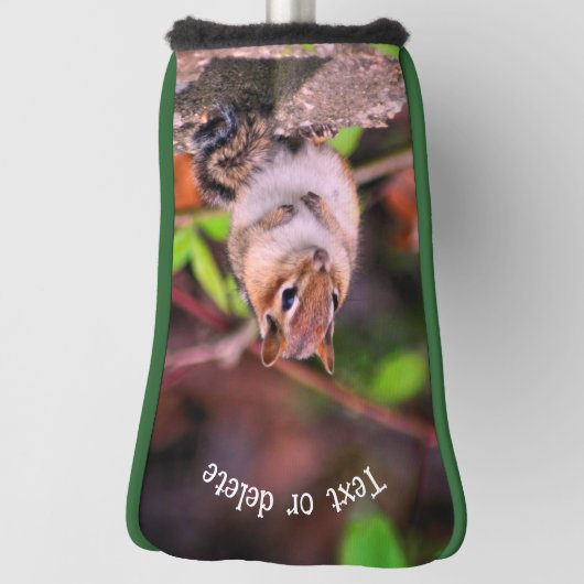 Schattigee Chipmunk Wildlife Dier Gepersonaliseerd Golfheadcover (Draai 90)