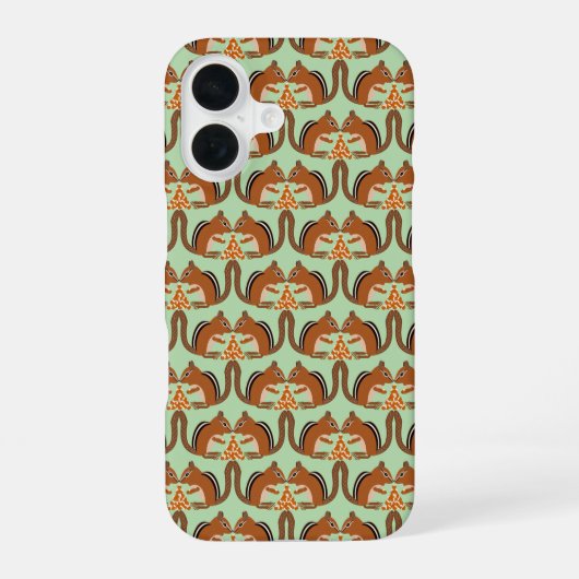 Schattigee Chipmunks Fall Wedding Patterned iPhone 16 Hoesje (Achterkant)