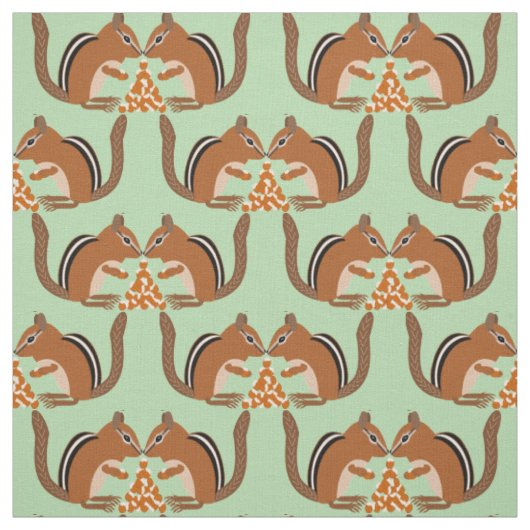 Schattigee Chipmunks Fall Wedding Patterned Stof (Swatch)