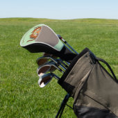 Schattigee Chipmunks Herfst bruiloft Custom Golfheadcover (Insitu)