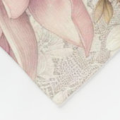 Schattigee chique girly bloemen en kant fleece deken (Hoek)