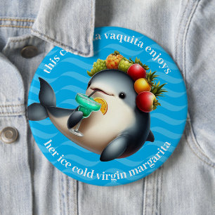 Schattigee Chiquita Vaquita Genieten van een Virgi Ronde Button 6,0 Cm
