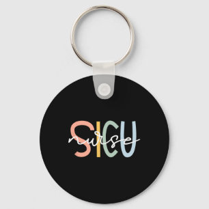 Schattigee Chirurgische IC Verpleegster Sicu Team Sleutelhanger