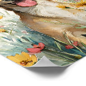 Schattigee Chiweenie Waterverf Art – Happy Dachshu Poster (Hoek)