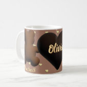 Schattigee chocolade beer mok (Voorkant links)