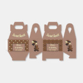 Schattigee Chocolade beer Verjaardag gunstbox Bedankdoosjes (Uitgevouwen)