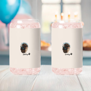 Schattigee Chocolade Labrador Hond – Bailey   Kado Blikvorm Glas