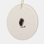 Schattigee Chocolade Labrador Hond – Bailey | Kado Keramisch Ornament (Links)