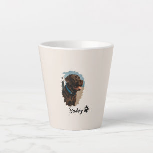 Schattigee Chocolade Labrador Hond – Bailey Kado Latte Mok