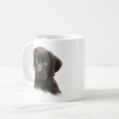 Schattigee Chocolade Labrador Koffiemok (Voorkant links)