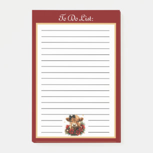 Schattigee Christmas Baby Highland Kalf to Do Lijs Post-it® Notes