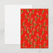 Schattigee Christmas Candy Canes Xmas Holiday Flat (Voorkant / Achterkant)