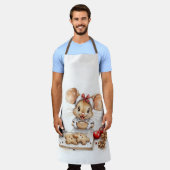 Schattigee Christmas Chef Mouse Schort (Gedragen)