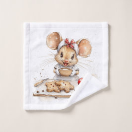 Schattigee Christmas Chef Mouse Washandje