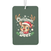 Schattigee Christmas Deer Illustration Luchtverfrisser (Achterkant)