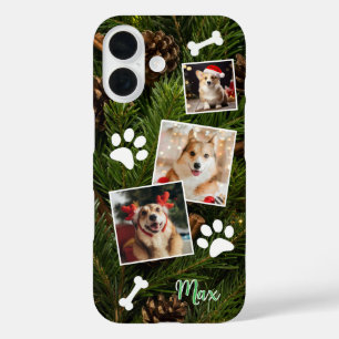 Schattigee Christmas Dog Telefoonhoes, Eenvoudig iPhone 16 Hoesje