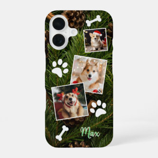 Schattigee Christmas Dog Telefoonhoes, Eenvoudig iPhone 16 Hoesje