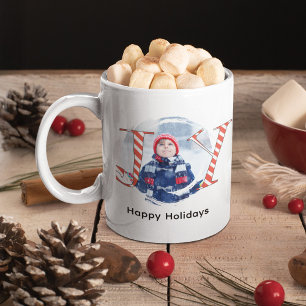 Schattigee Christmas Joy Custom Photo Koffiemok