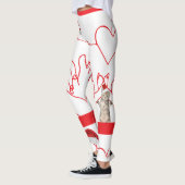 Schattigee Christmas Kitten & Heart Line Leggings (Links)