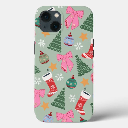 Schattigee Christmas Mint Green Case-Mate iPhone Case (Achterkant)