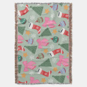 Schattigee Christmas Mint Green Deken (Voorkant Verticaal)