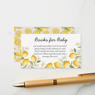 Schattigee citroen citrusvruchten zomerboeken voor informatiekaartje