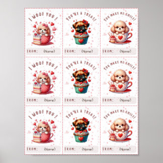 Schattigee Classroom Valentijn Kaart Printable voo Poster