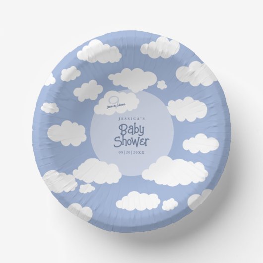 Schattigee cloud negen 9 Baby shower grillige part Papieren Kommen
