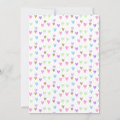 Schattigee Cloud Rain Rainbow Waterverf Baby showe Kaart (Achterkant)