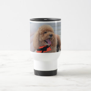 Schattigee Cockapoo Dog Pet Animal Foto op Boot Reisbeker