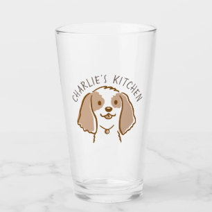 Schattigee Cocker Spaniel Cartoon Dog Gepersonalis Glas