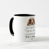 Schattigee Cocker Spaniel Dog Funny Custom Mok (Voorkant links)