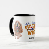 Schattigee Cocker Spaniel Je maakt mijn staart wag Mok (Voorkant links)