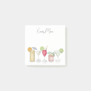 Schattigee cocktail Drink kleurrijke eenvoudige ka Post-it® Notes