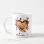 Schattigee Coffee Heart Mok, Ik hou van Coffee Mok (Links)