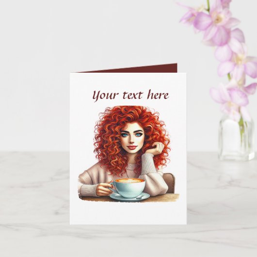 Schattigee coffeeshop Bericht toevoegen Kaart (Orchidee)