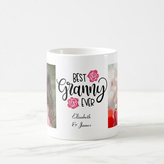 Schattigee Collage Foto Beste oma ooit Grootmoeder Koffiemok (Center)