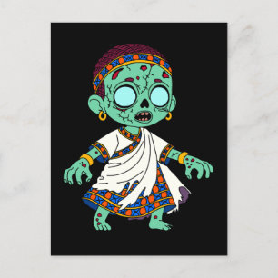 Schattigee Congolese zombie Briefkaart