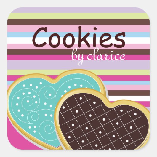 Schattigee Cookie Box Stickers (Voorkant)