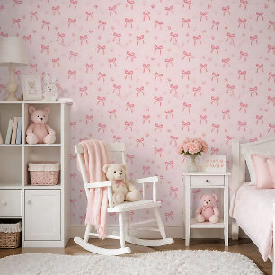 Schattigee Coquette Bogen en Bloesems Behang