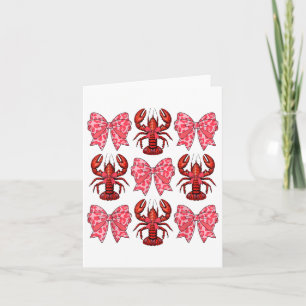 Schattigee Coquette Bow Crawfish Graphic Y2k Meisj Kaart
