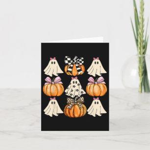 Schattigee Coquette Bows Ghost Pumpkin Seizoen Hal Kaart