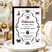 Schattigee Coquette Halloween Kostuumfeest Kaart