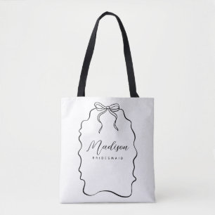 Schattigee Coquette Ribbon Bruidsmeisje Gift Draagtas